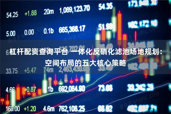 杠杆配资查询平台 一体化反硝化滤池场地规划：空间布局的五大核心策略